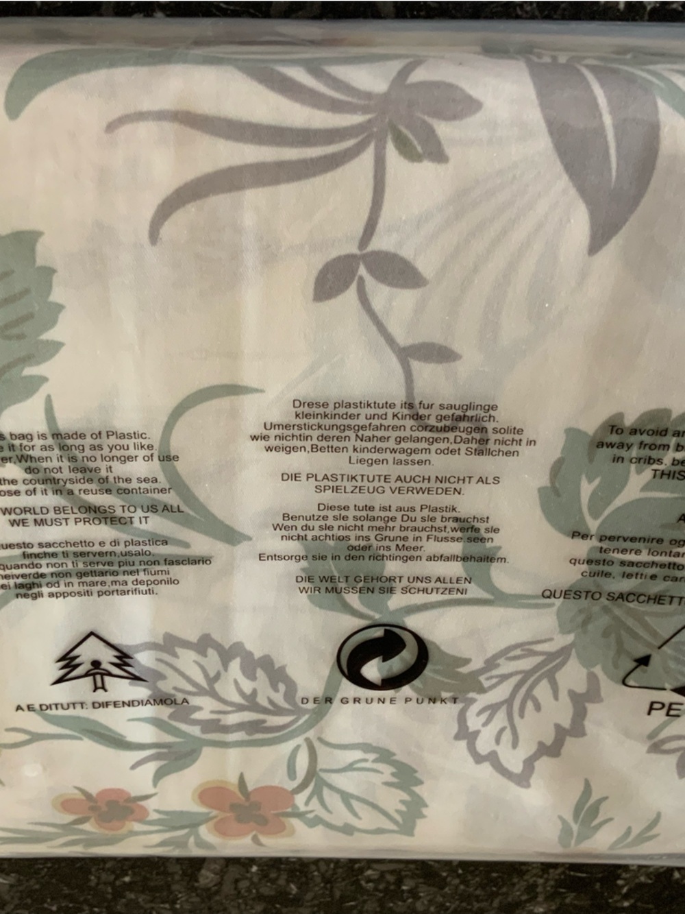 Full Size Floral Botanical Cotton Duvet Cover FULL 90 x 80 Zipper & Ties NEW